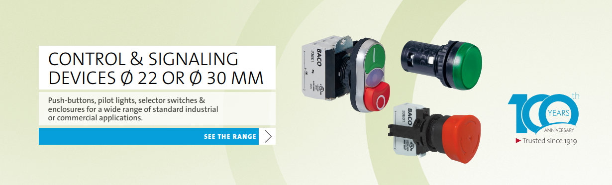 BACO control and signalling devices 22 and 30mm